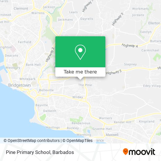 Pine Primary School map