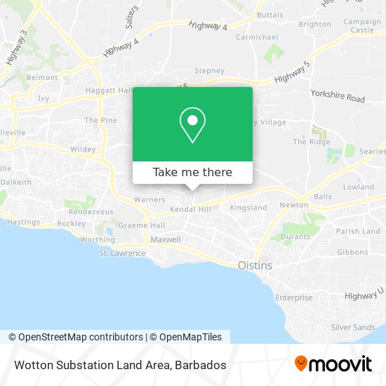 Wotton Substation Land Area map