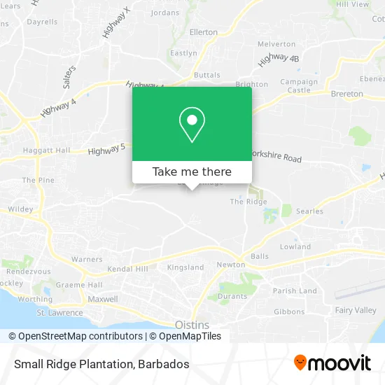 Small Ridge Plantation map