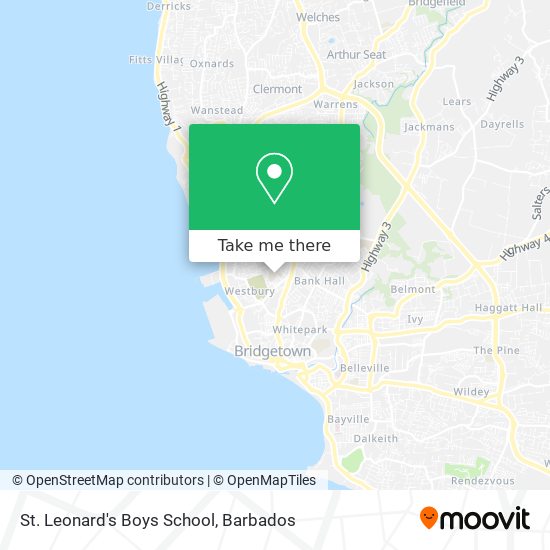 St. Leonard's Boys School map