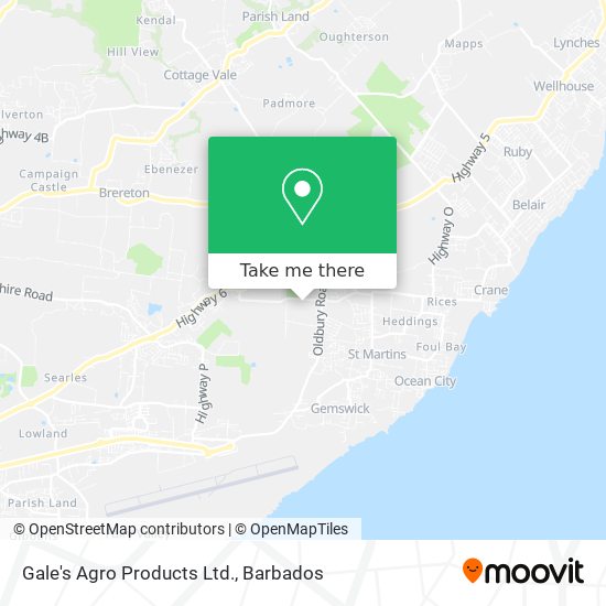 Gale's Agro Products Ltd. map