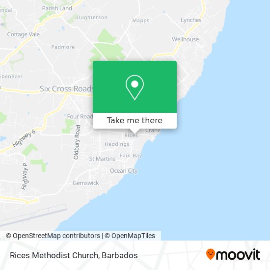 Rices Methodist Church map