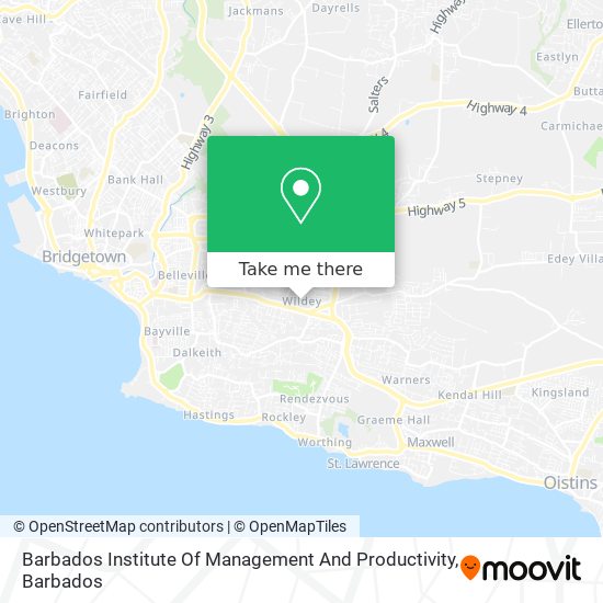 Barbados Institute Of Management And Productivity map