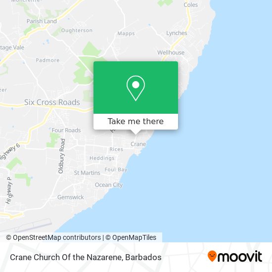 Crane Church Of the Nazarene map