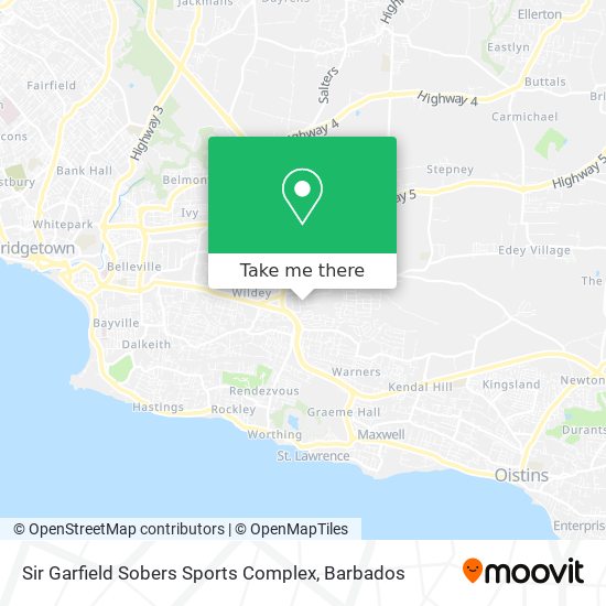 Sir Garfield Sobers Sports Complex map