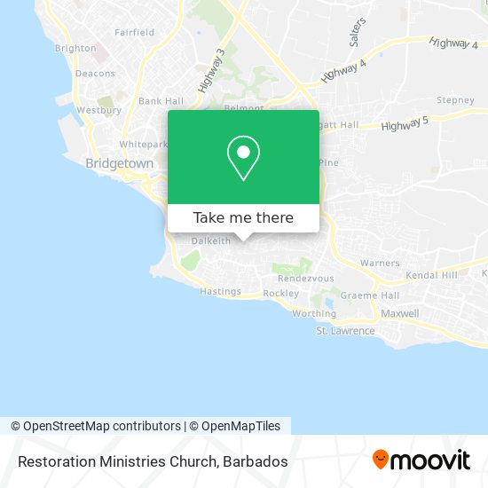 Restoration Ministries Church map