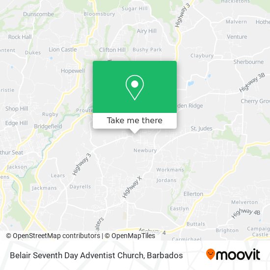 Belair Seventh Day Adventist Church map