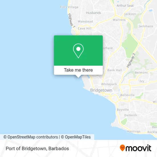 Port of Bridgetown map