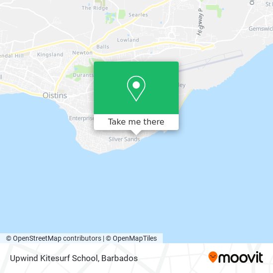 Upwind Kitesurf School map