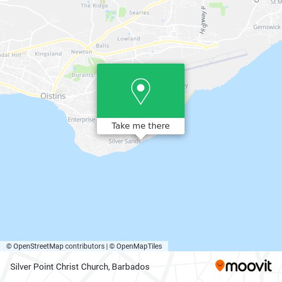 Silver Point Christ Church map