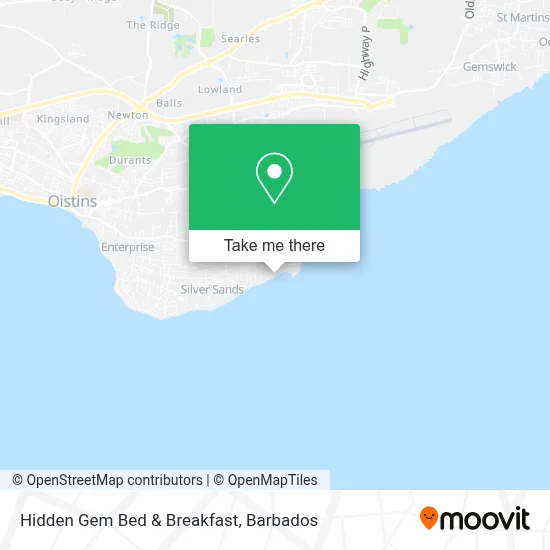 Hidden Gem Bed & Breakfast map