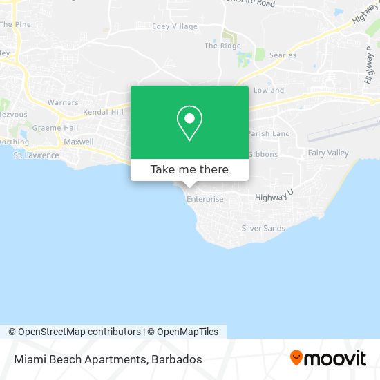 Miami Beach Apartments map