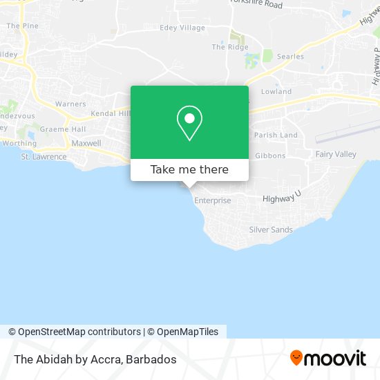 The Abidah by Accra map