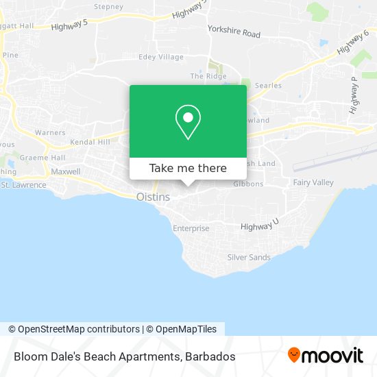 Bloom Dale's Beach Apartments map