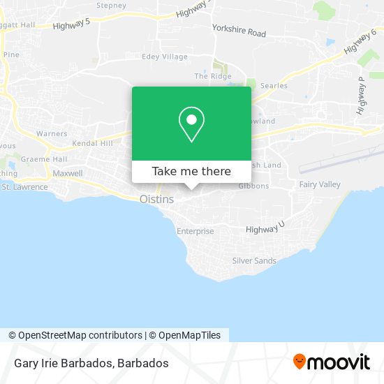 Gary Irie Barbados map