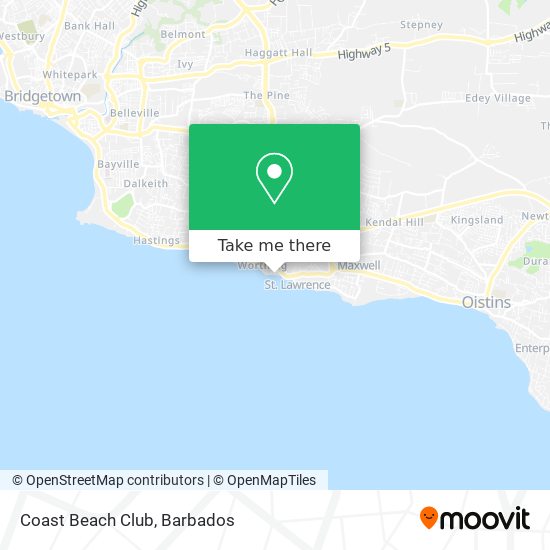 Coast Beach Club map