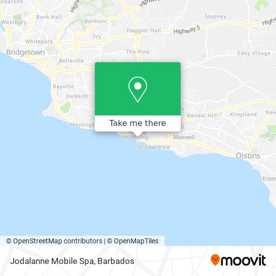 Jodalanne Mobile Spa map