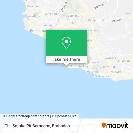 The Smoke Pit Barbados map