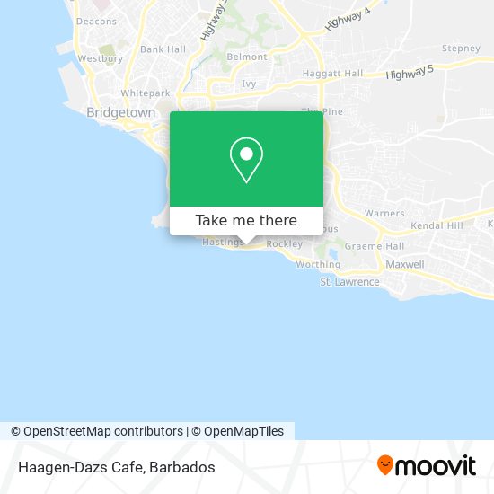 Haagen-Dazs Cafe map