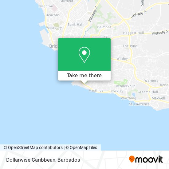 Dollarwise Caribbean map