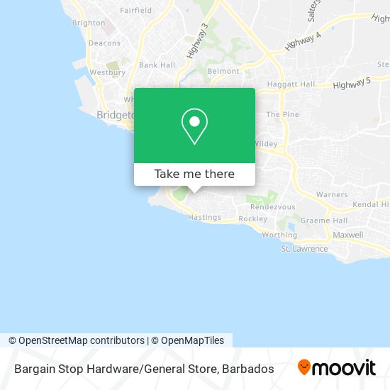 Bargain Stop Hardware / General Store map