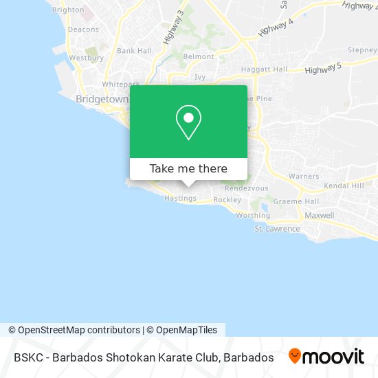 BSKC - Barbados Shotokan Karate Club map