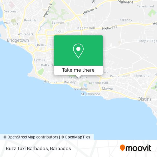 Buzz Taxi Barbados map