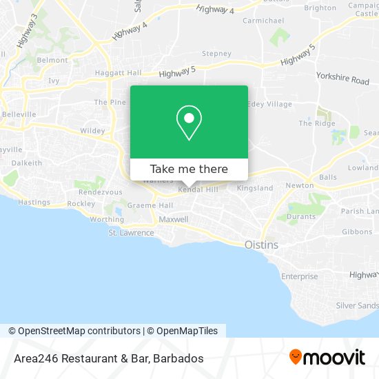 Area246 Restaurant & Bar map