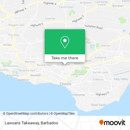 Lawsans Takeaway map