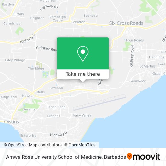 Amwa Ross University School of Medicine map