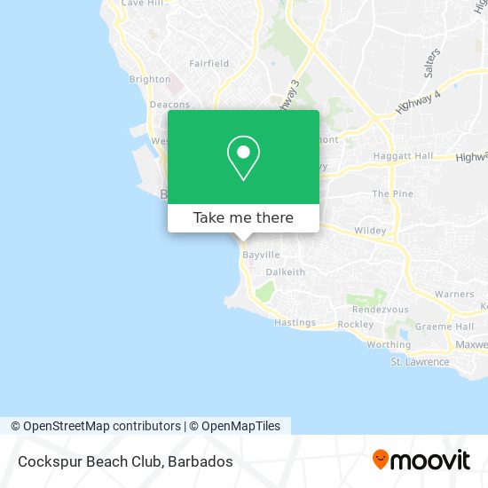 Cockspur Beach Club map