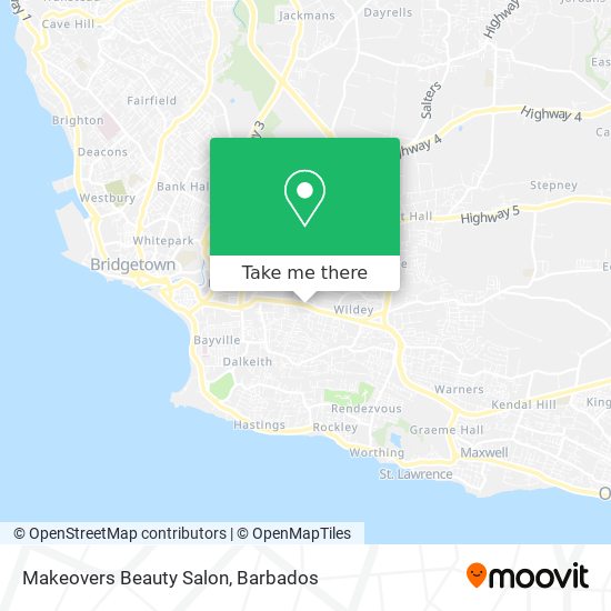 Makeovers Beauty Salon map