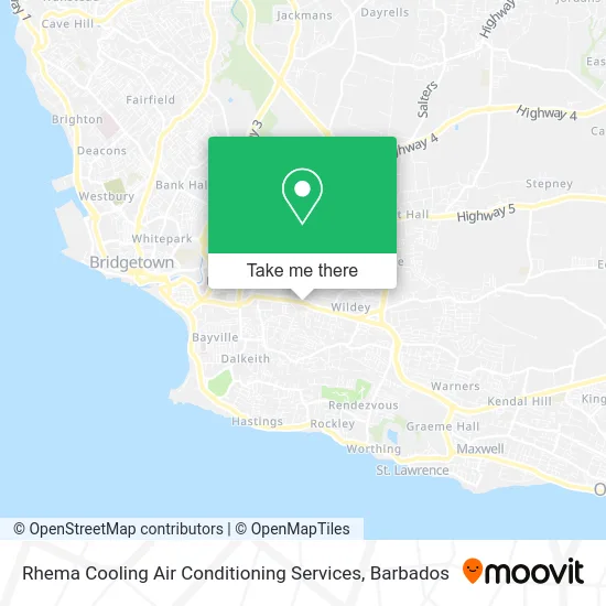 Rhema Cooling Air Conditioning Services map