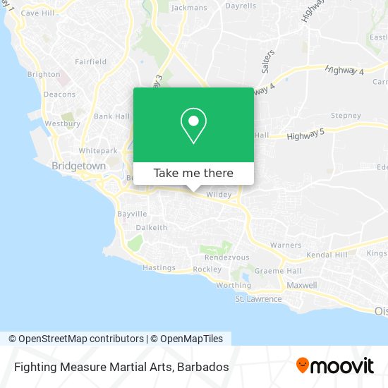 Fighting Measure Martial Arts map
