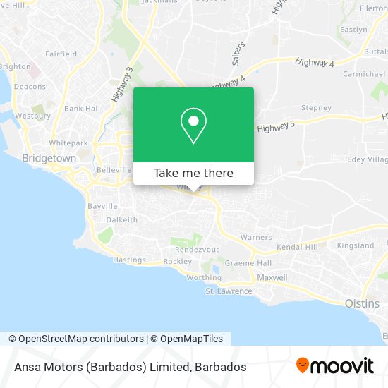 Ansa Motors (Barbados) Limited map