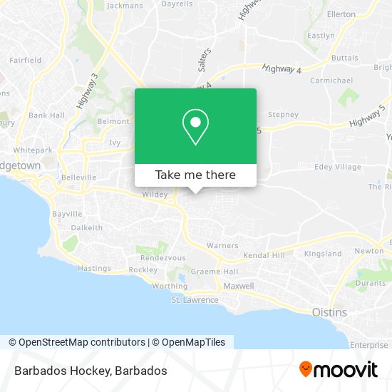 Barbados Hockey map