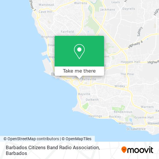 Barbados Citizens Band Radio Association map
