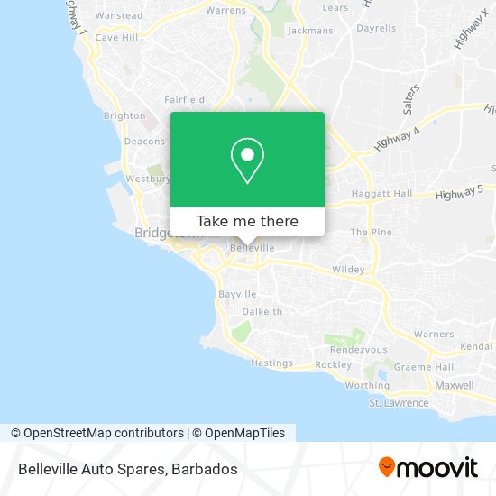 Belleville Auto Spares map