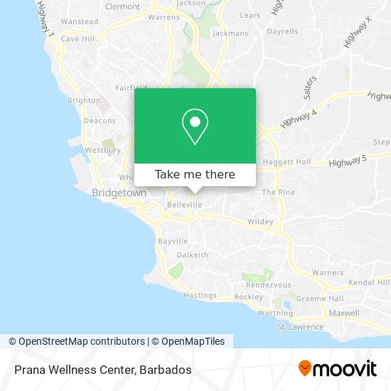 Prana Wellness Center map