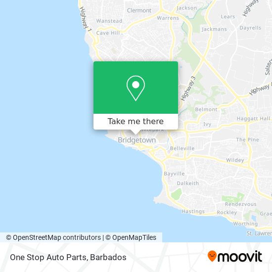 One Stop Auto Parts map