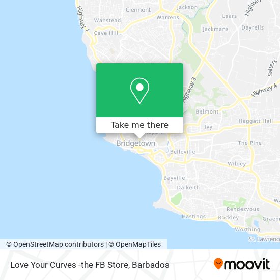 Love Your Curves -the FB Store map