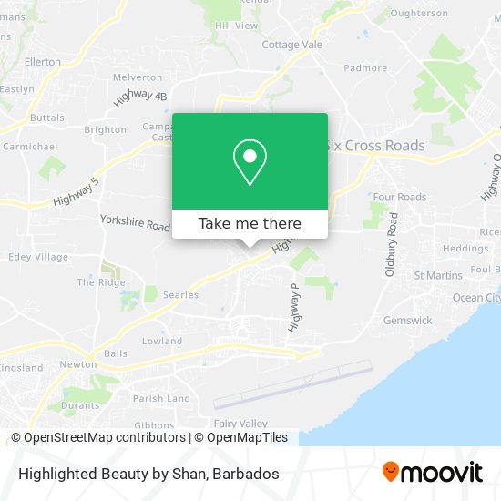 Highlighted Beauty by Shan map