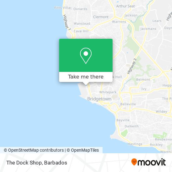 The Dock Shop map