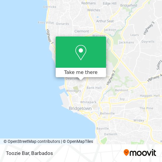 Toozie Bar map