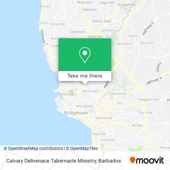 Calvary Delivenace Tabernacle Ministry map