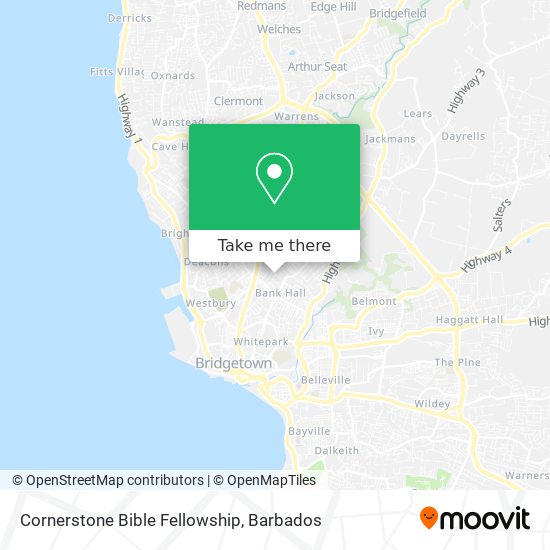 Cornerstone Bible Fellowship map