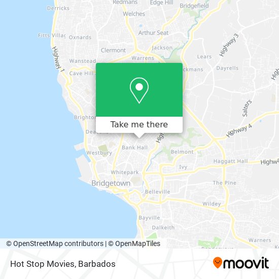 Hot Stop Movies map