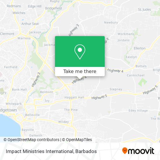 Impact Ministries International map