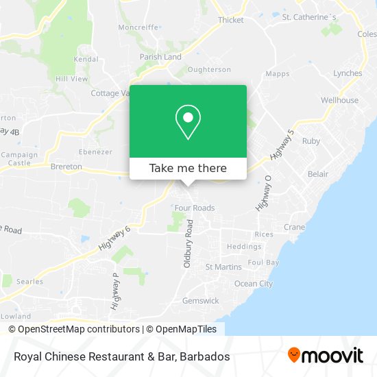 Royal Chinese Restaurant & Bar map