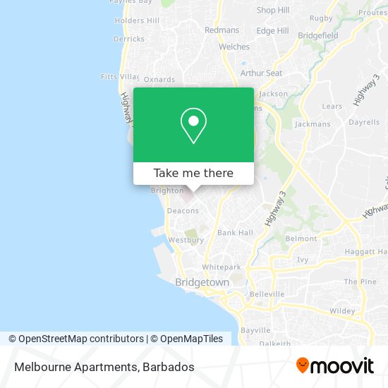 Melbourne Apartments map